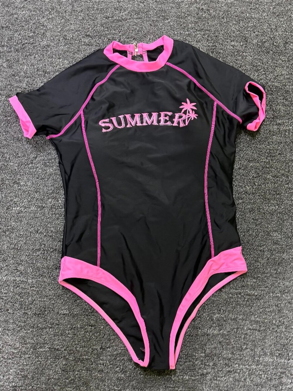 Summer beach graphic bathing suite